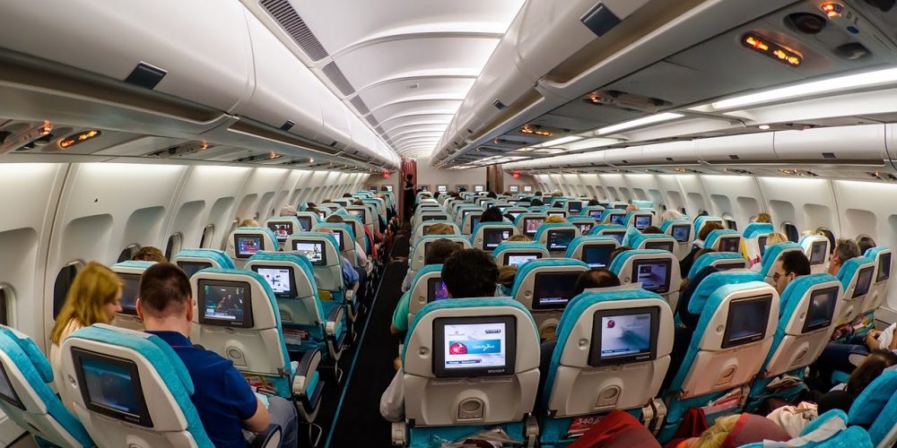 Seatback media center on an airplane