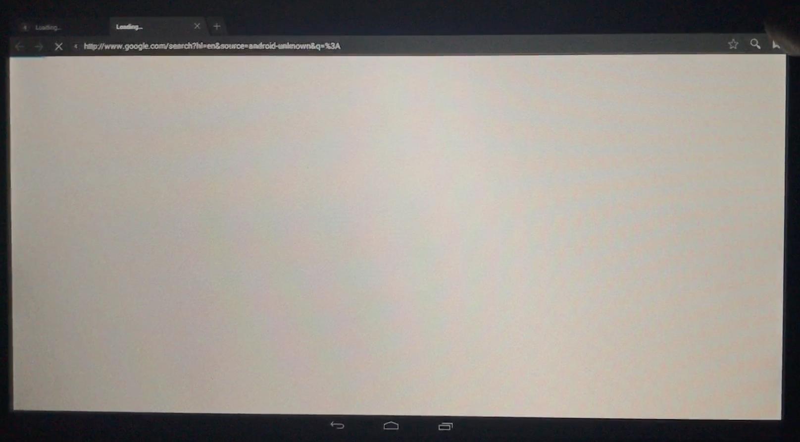 Chrome no internet page on the media center