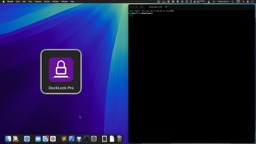 With DockLock Pro you can align Dock to the left, and use the side window full height!
